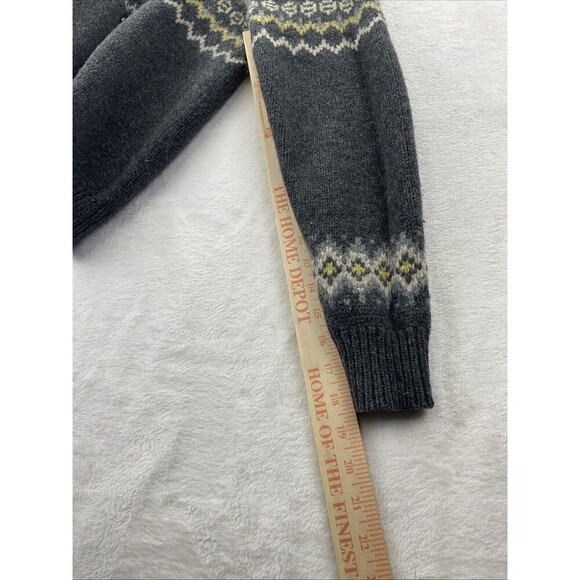 Brooks Brothers Handknit Lambswool 5 Button W/ Loop Mock Neck Medium - Picture 7 of 8